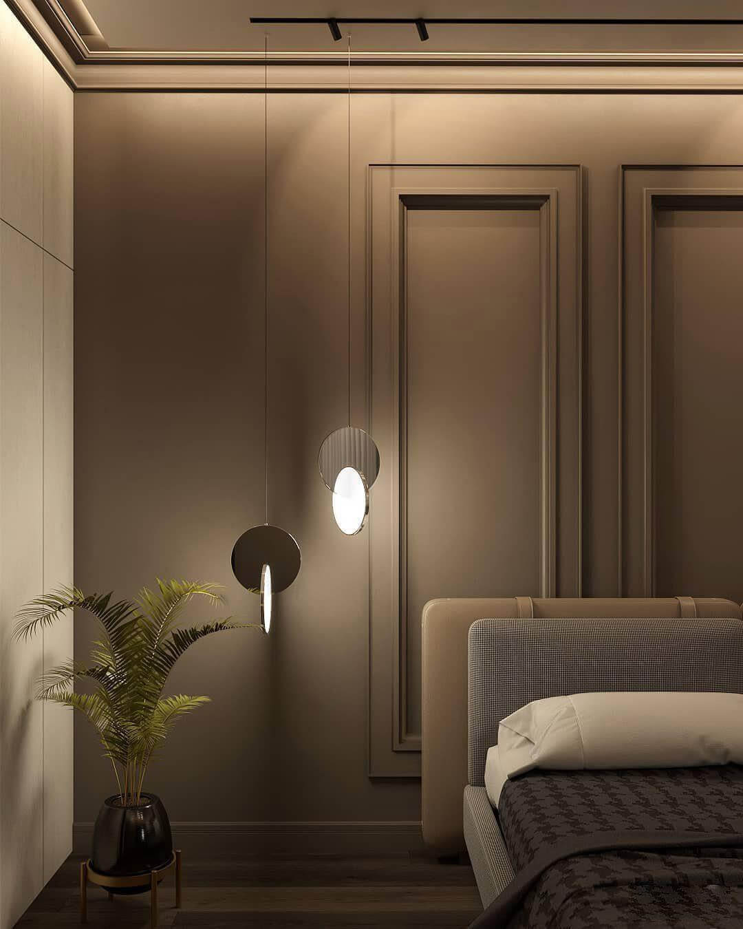 Disc Pendant Light | Mid Century Modern Hanging Lamp for Home Office | Vinlighting | Vinlighting