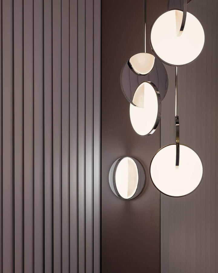 Disc Pendant Light | Mid Century Modern Hanging Lamp for Home Office | Vinlighting | Vinlighting