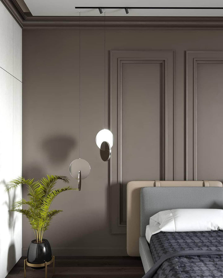 Disc Pendant Light | Mid Century Modern Hanging Lamp for Home Office | Vinlighting | Vinlighting