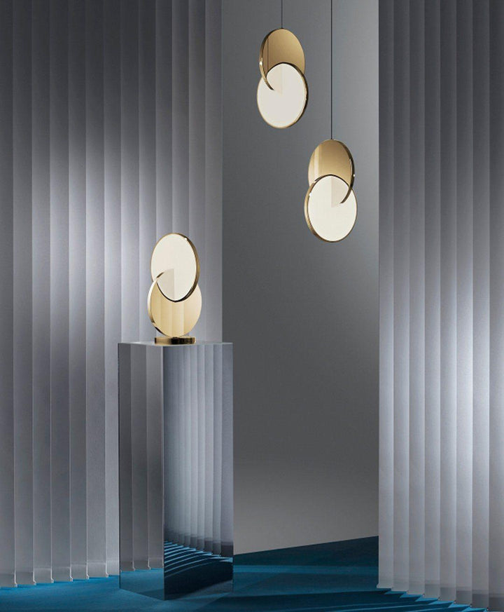 Disc Pendant Light | Mid Century Modern Hanging Lamp for Home Office | Vinlighting | Vinlighting