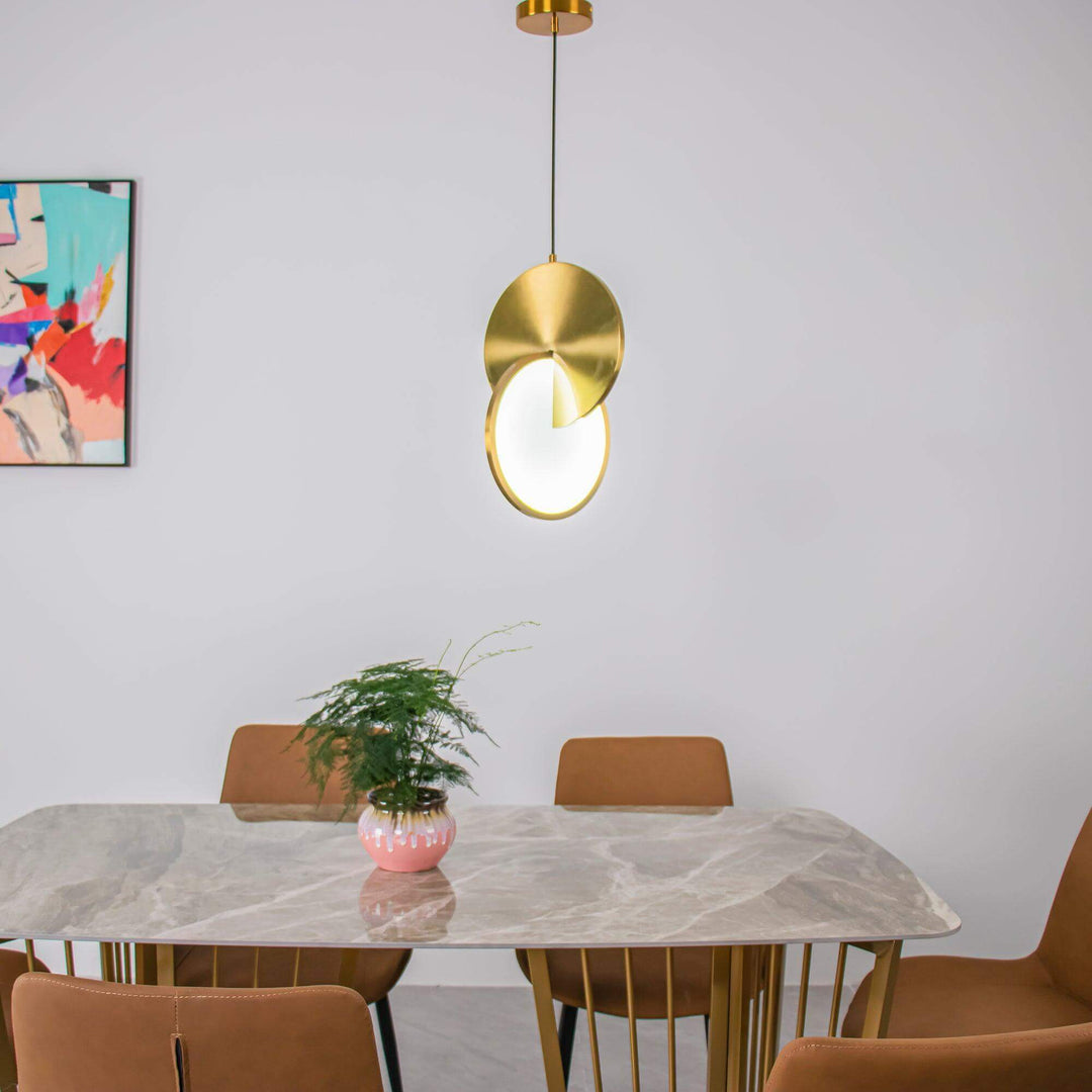 Disc Pendant Light | Mid Century Modern Hanging Lamp for Home Office | Vinlighting | Vinlighting