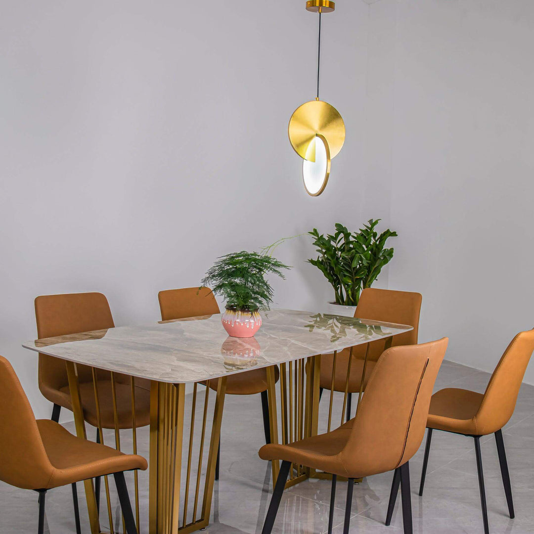 Disc Pendant Light | Mid Century Modern Hanging Lamp for Home Office | Vinlighting | Vinlighting