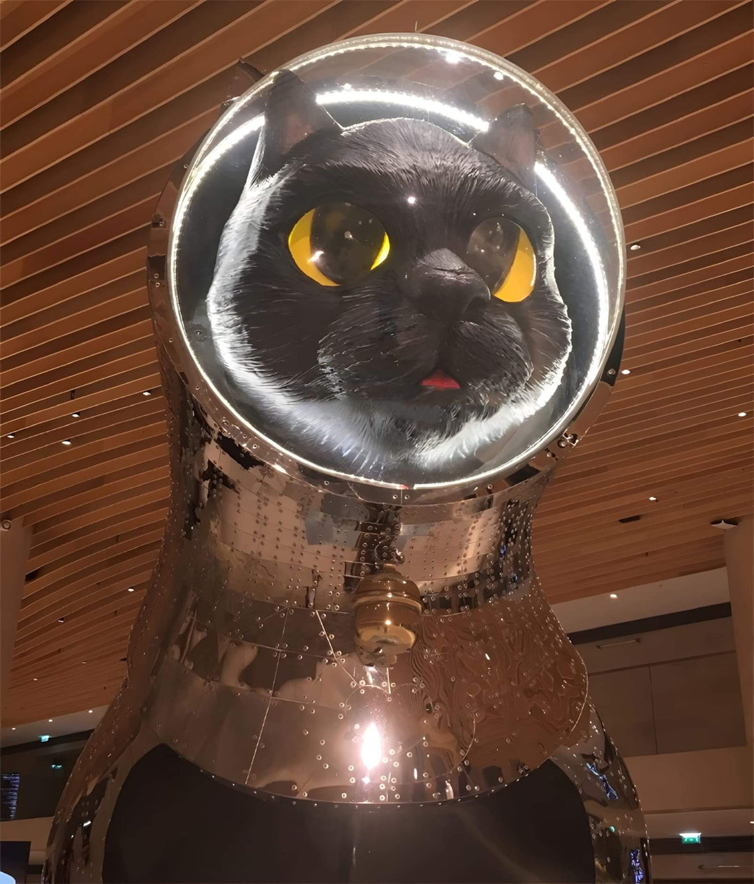 Draxum Sculpture Floor Lamp featuring a striking cat sculpture design, ideal for chic art deco decor.