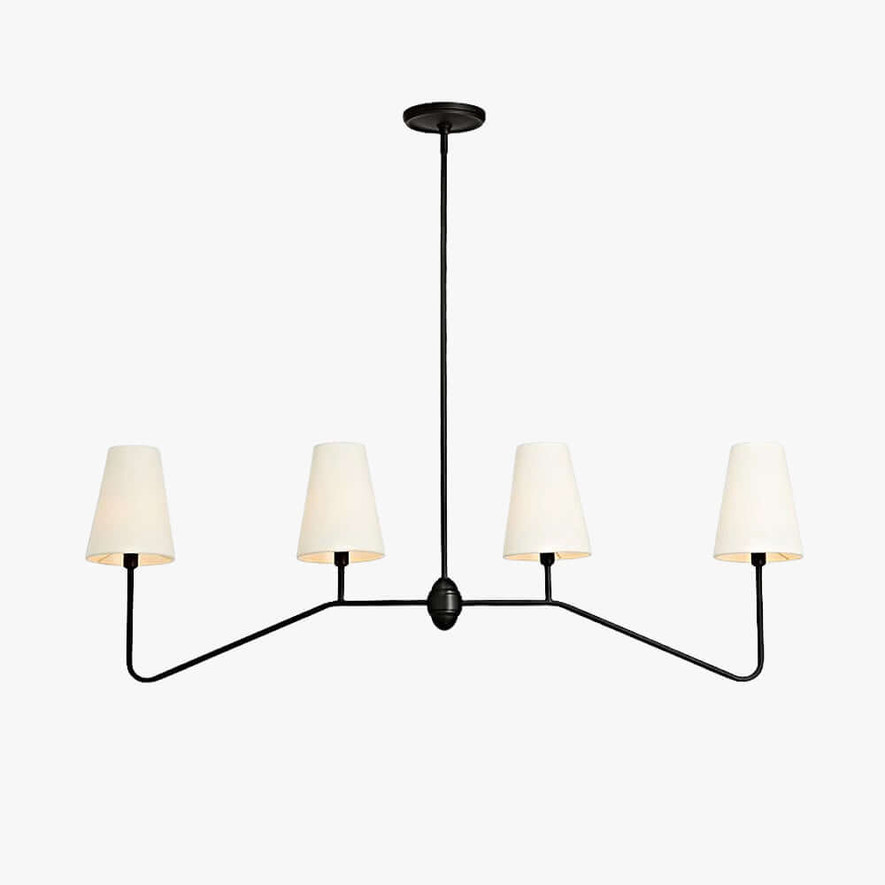 Drovon Chandelier โ Elegant Wabi-Sabi Fabric Dining Light