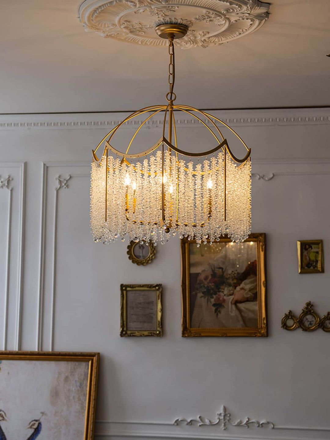 Elonique Chandelier – Contemporary Vintage Crystal Light