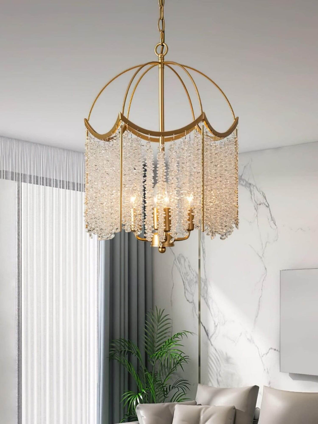 Elonique Chandelier – Contemporary Vintage Crystal Light
