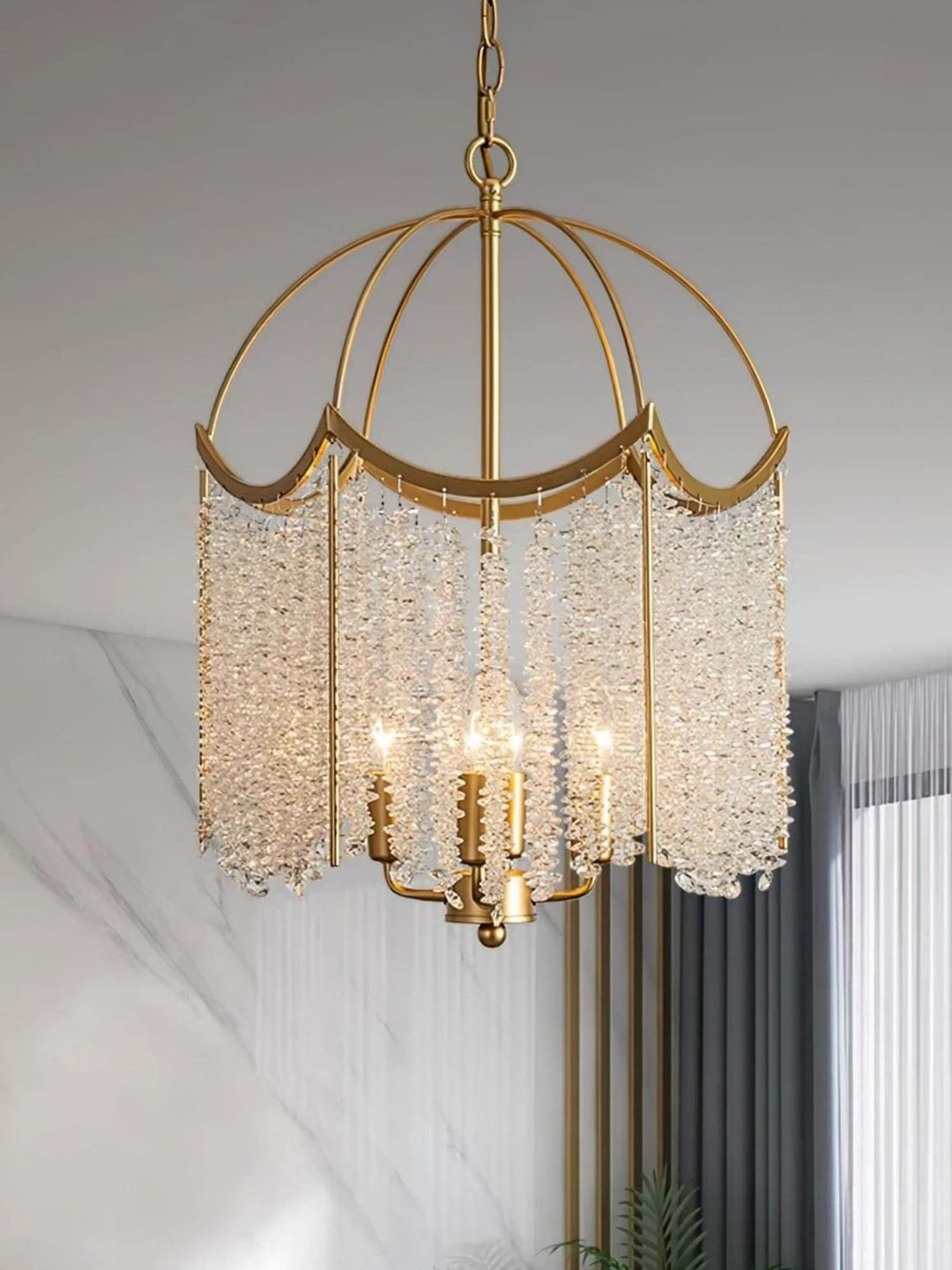 Elonique Chandelier – Contemporary Vintage Crystal Light