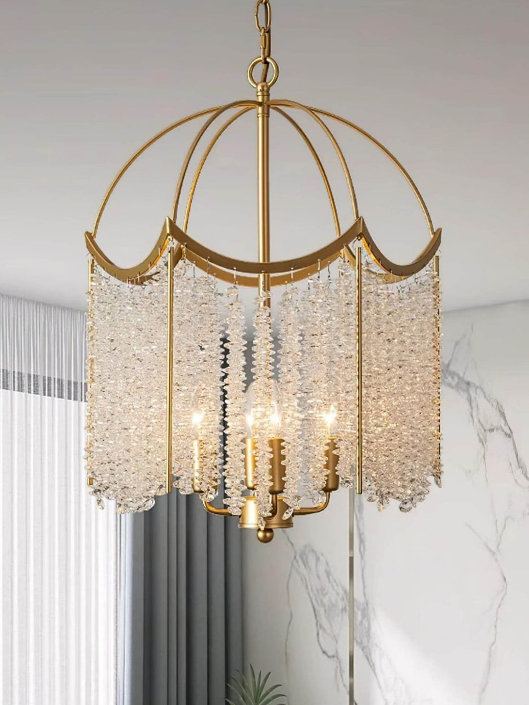 Elonique Chandelier – Contemporary Vintage Crystal Light