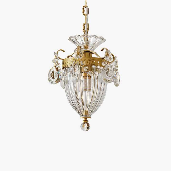 Elyxis Pendant Lamp – French Light Luxury Brass and Crystal Decor Lamp