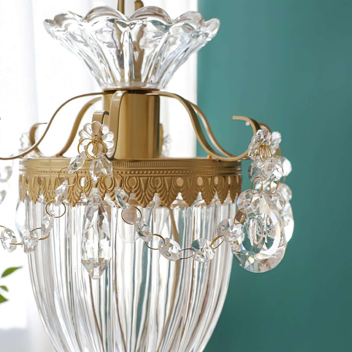 Elyxis Pendant Lamp – French Light Luxury Brass and Crystal Decor Lamp