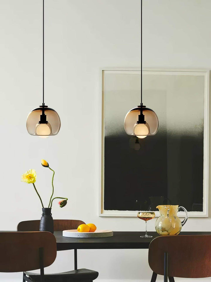 Eres Pendant Light | Glass Art Deco Hanging Lamp for Kitchen & Bar | Vinlighting | Vinlighting