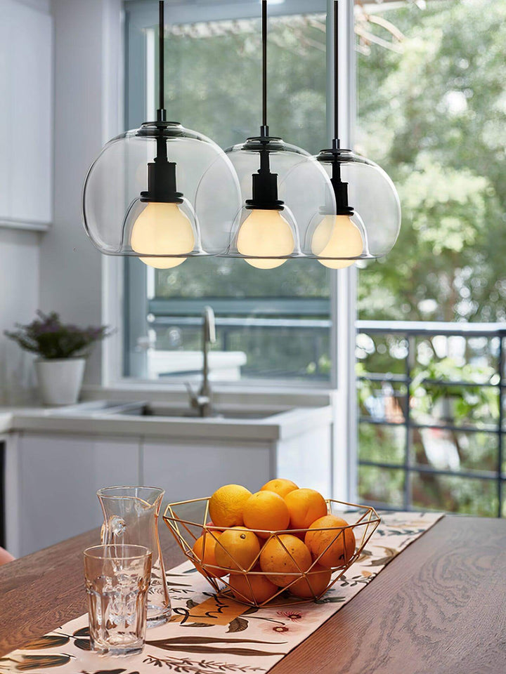 Eres Pendant Light | Glass Art Deco Hanging Lamp for Kitchen & Bar | Vinlighting | Vinlighting