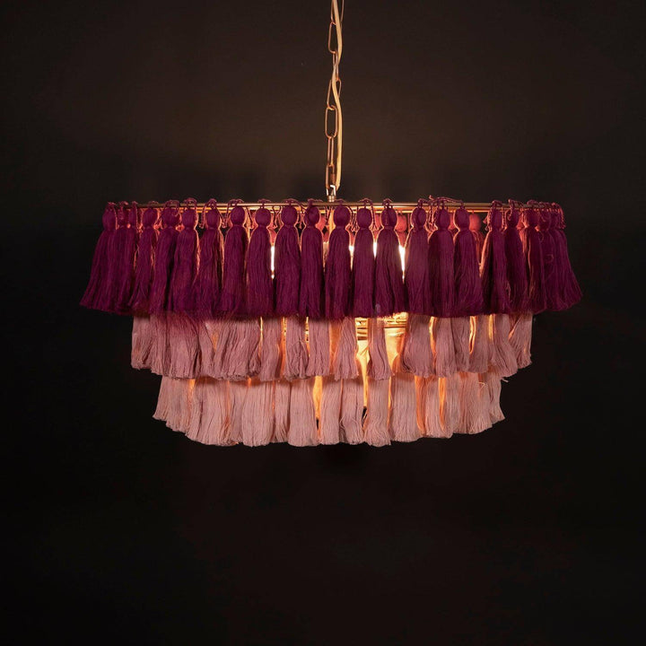 Fela Tassel Pendant Light | Boho Hanging for Bedroom & Living Room | Vinlighting | Vinlighting