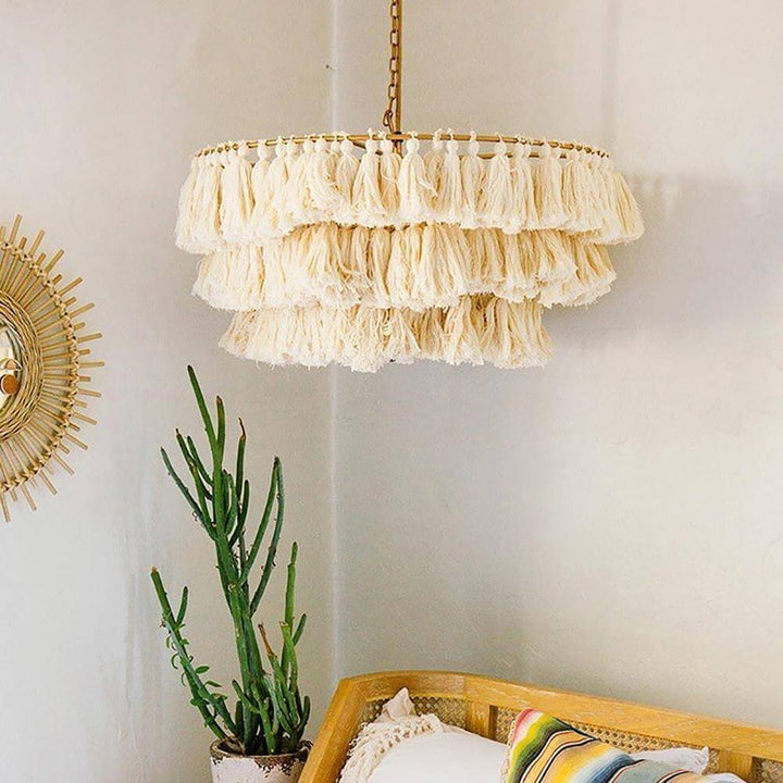 Fela Tassel Pendant Light | Boho Hanging for Bedroom & Living Room | Vinlighting | Vinlighting