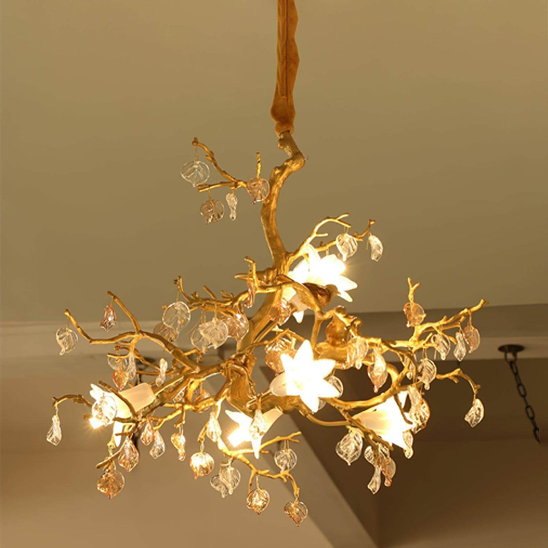 Fiori Chandelier – Elegant Brass Design with H65 Solid Copper | Vinlighting | Vinlighting