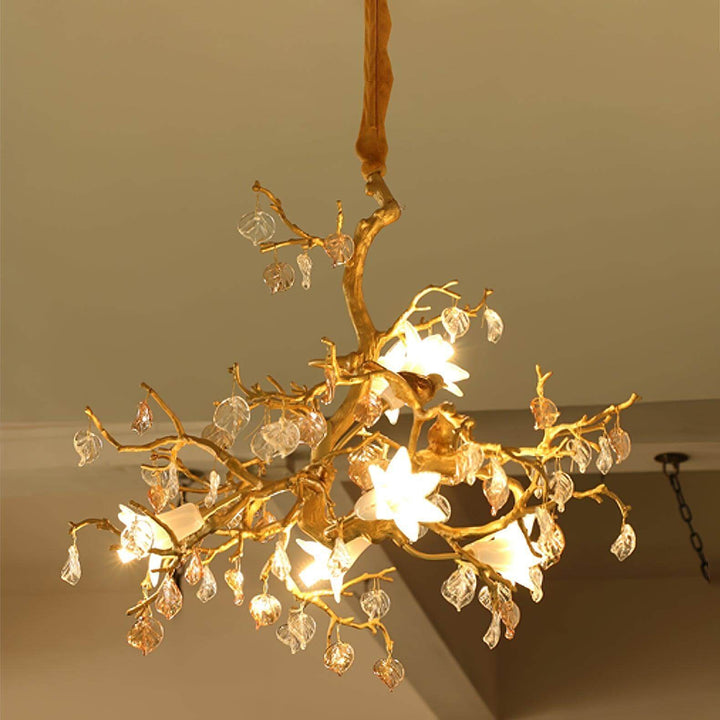 Fiori Chandelier – Elegant Brass Design with H65 Solid Copper | Vinlighting | Vinlighting