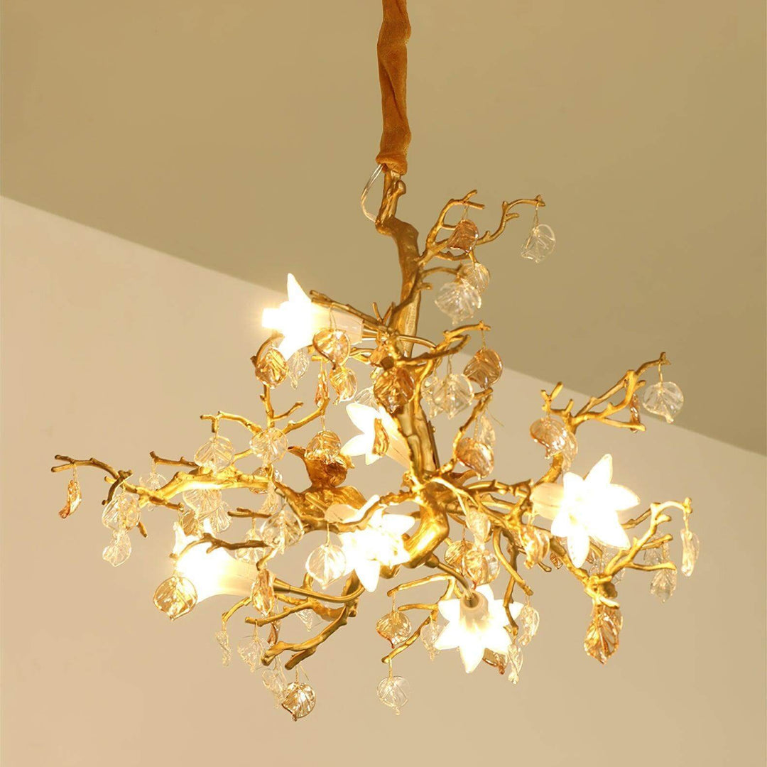 Fiori Chandelier – Elegant Brass Design with H65 Solid Copper | Vinlighting | Vinlighting