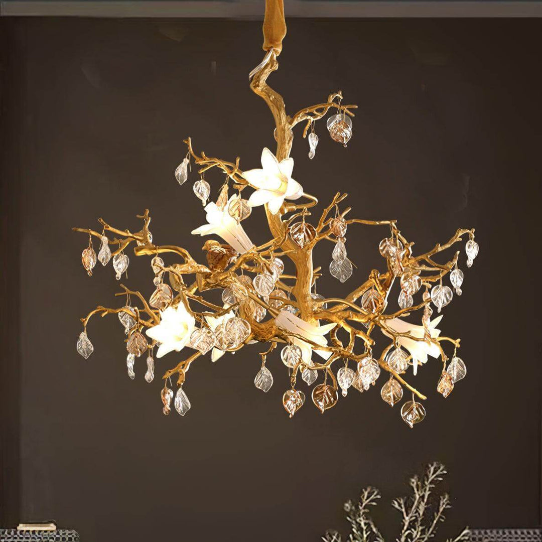 Fiori Chandelier – Elegant Brass Design with H65 Solid Copper | Vinlighting | Vinlighting