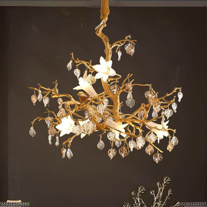Fiori Chandelier – Elegant Brass Design with H65 Solid Copper | Vinlighting | Vinlighting