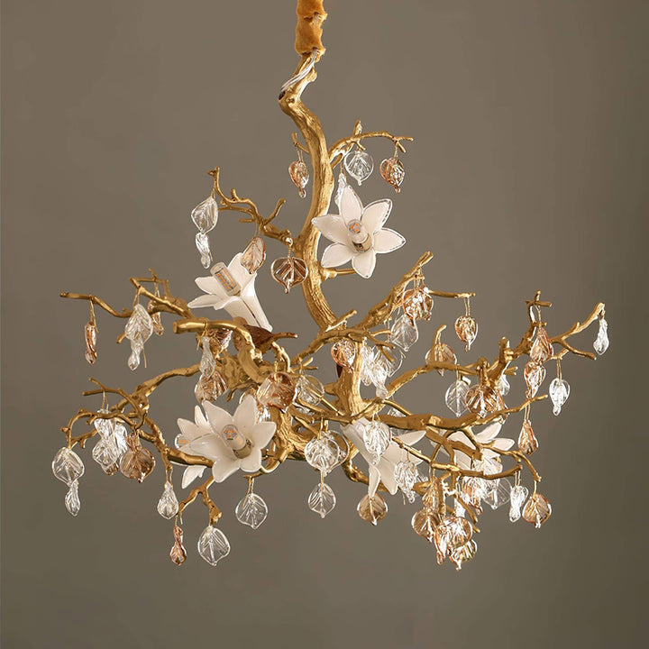 Fiori Chandelier – Elegant Brass Design with H65 Solid Copper | Vinlighting | Vinlighting