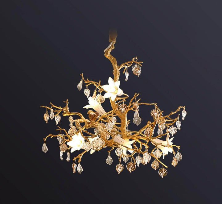 Fiori Chandelier – Elegant Brass Design with H65 Solid Copper | Vinlighting | Vinlighting