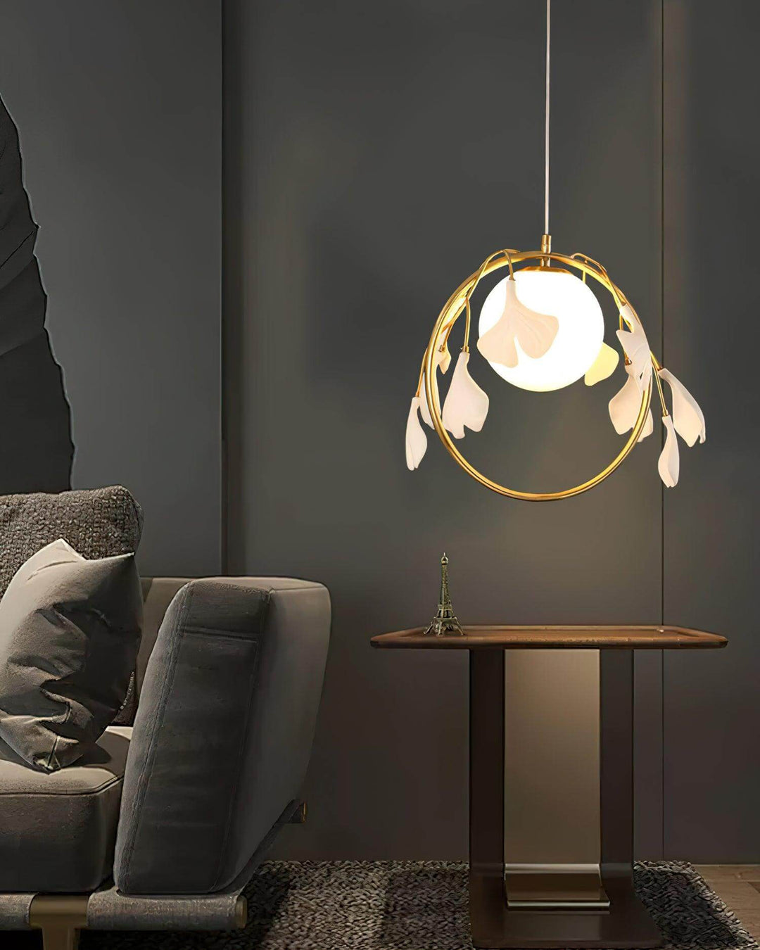 Gingko Ceramic Pendant Light | Gold & White | Vinlighting | Vinlighting | Vinlighting