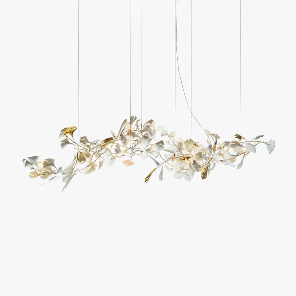 Gingko Chandelier Style J β Handcrafted Porcelain Light Fixture | Vinlighting | Vinlighting