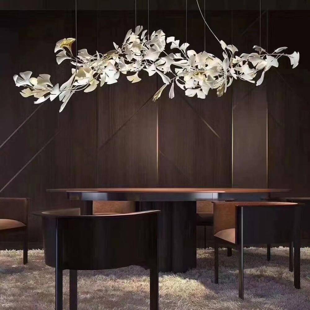 Gingko Chandelier Style J β Handcrafted Porcelain Light Fixture | Vinlighting | Vinlighting