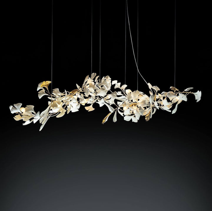 Gingko Chandelier Style J β Handcrafted Porcelain Light Fixture | Vinlighting | Vinlighting