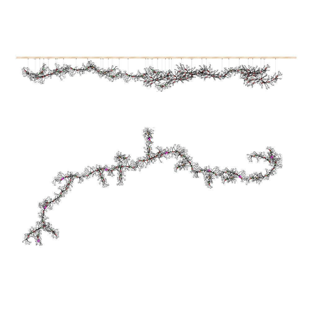 Gingko Chandelier Style J β Handcrafted Porcelain Light Fixture | Vinlighting | Vinlighting