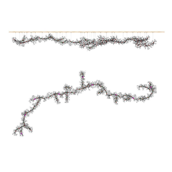 Gingko Chandelier Style J β Handcrafted Porcelain Light Fixture | Vinlighting | Vinlighting