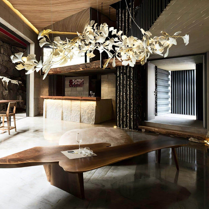 Gingko Chandelier Style J β Handcrafted Porcelain Light Fixture | Vinlighting | Vinlighting