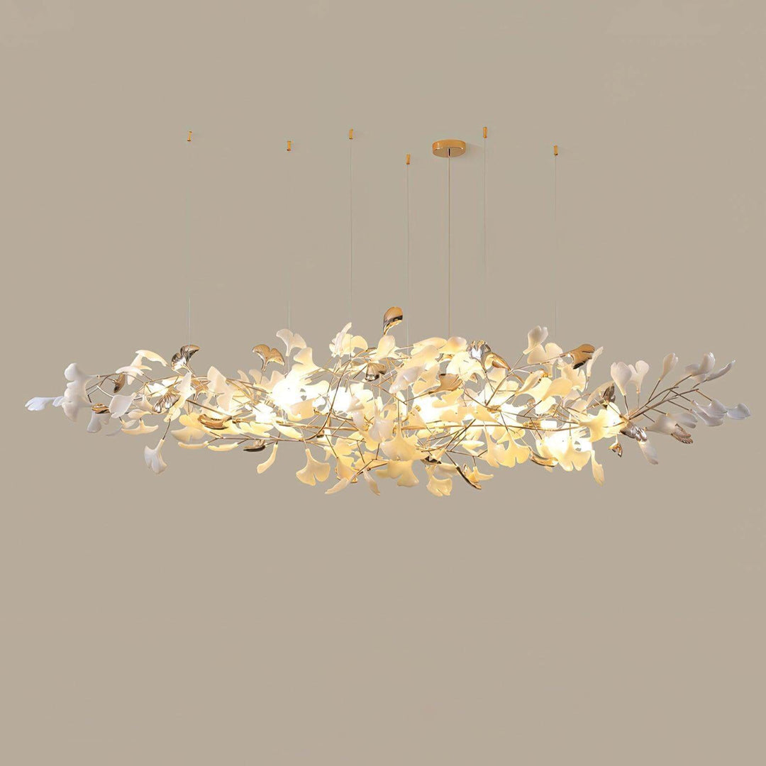 Gingko Chandelier Style K β Handcrafted Porcelain Light Fixture | Vinlighting | Vinlighting