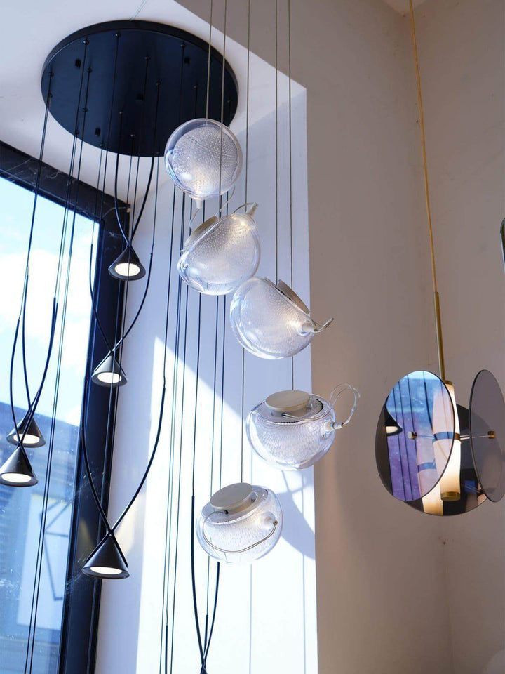 Glass Globe 76 Pendant Light | Mesh Glass Chandelier | Vinlighting | Vinlighting | Vinlighting