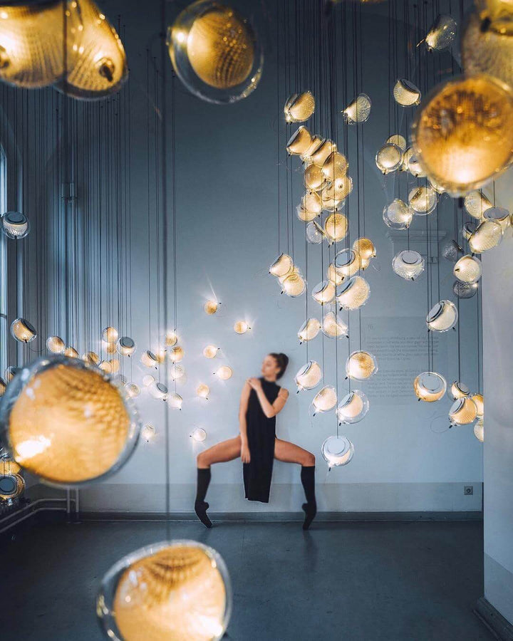 Glass Globe 76 Pendant Light | Mesh Glass Chandelier | Vinlighting | Vinlighting | Vinlighting