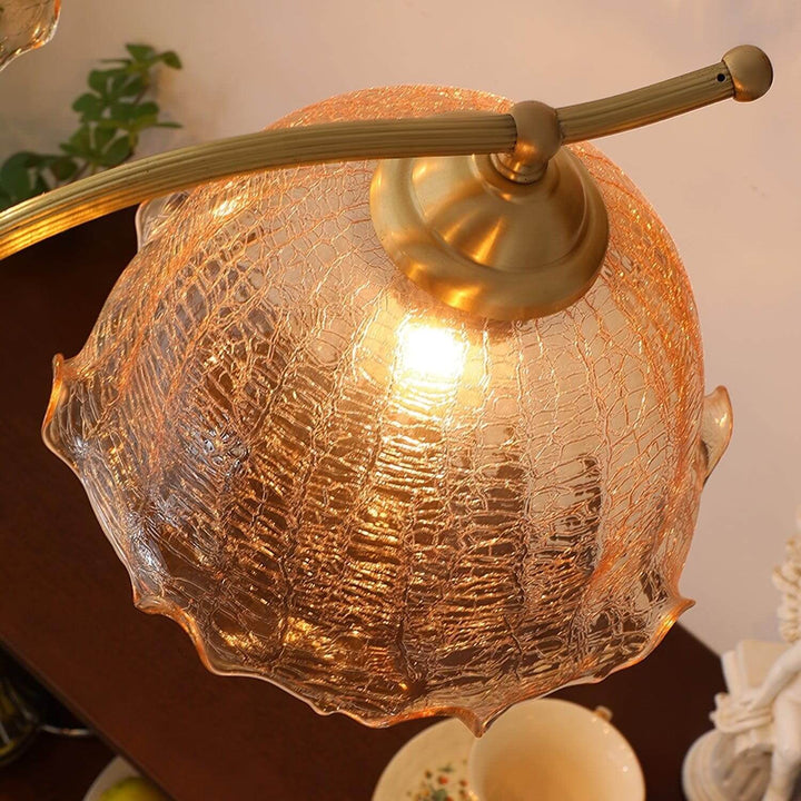 Glavon Chandelier - Contemporary Glass Metal Wood Light