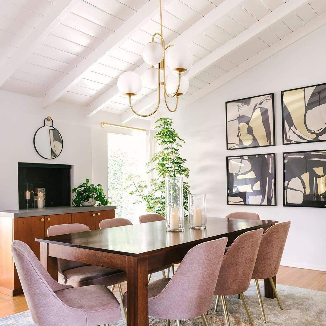 Gooseneck Chandelier – Elegant Wrought Iron & Glass Lighting | Vinlighting | Vinlighting