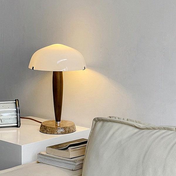 Herman table lamp featuring a marble base and modern design, perfect as a side lamp for a farmhouse decor.