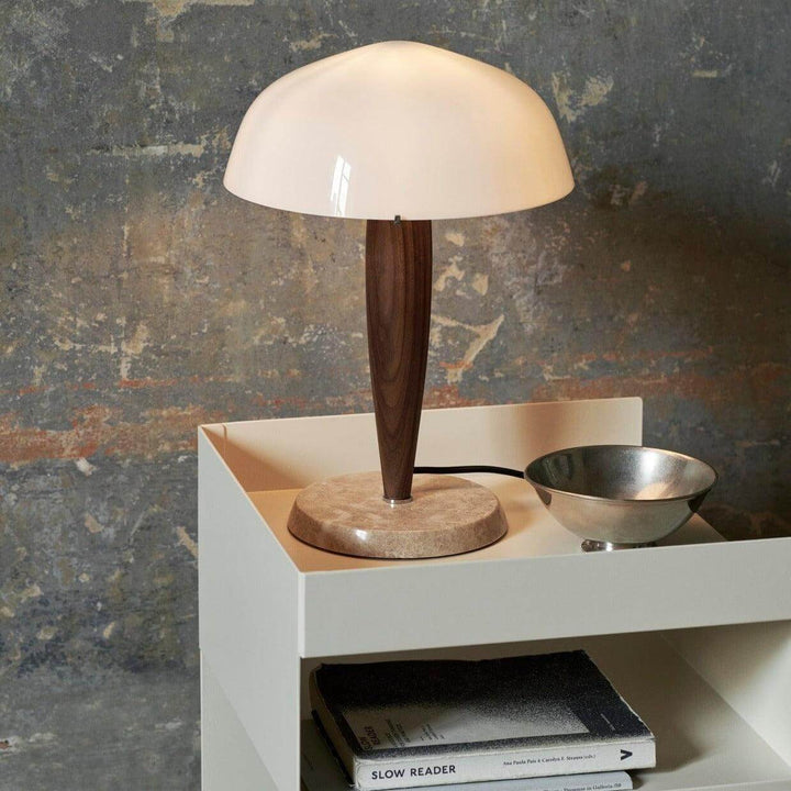 Herman marble table lamp with a modern design, perfect as a side table lamp for a stylish farmhouse interior.