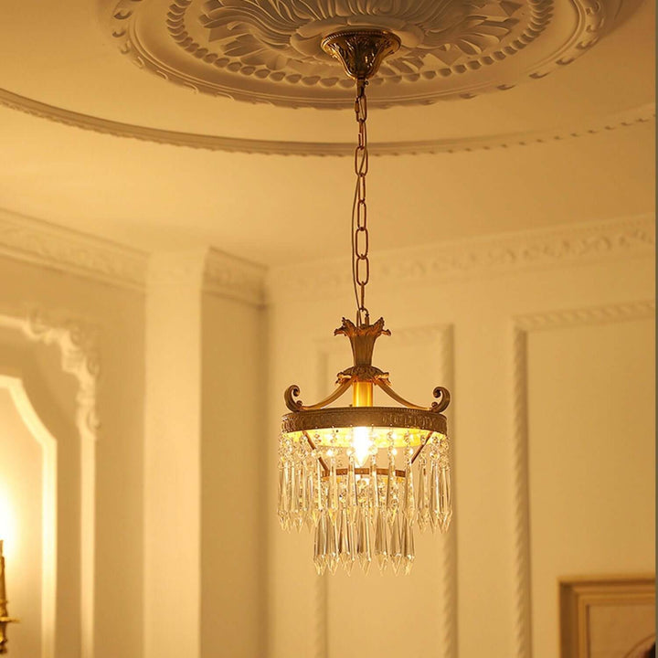 Jalsuma Chandelier – Elegant Crystal & Brass Lighting for Dining Tables