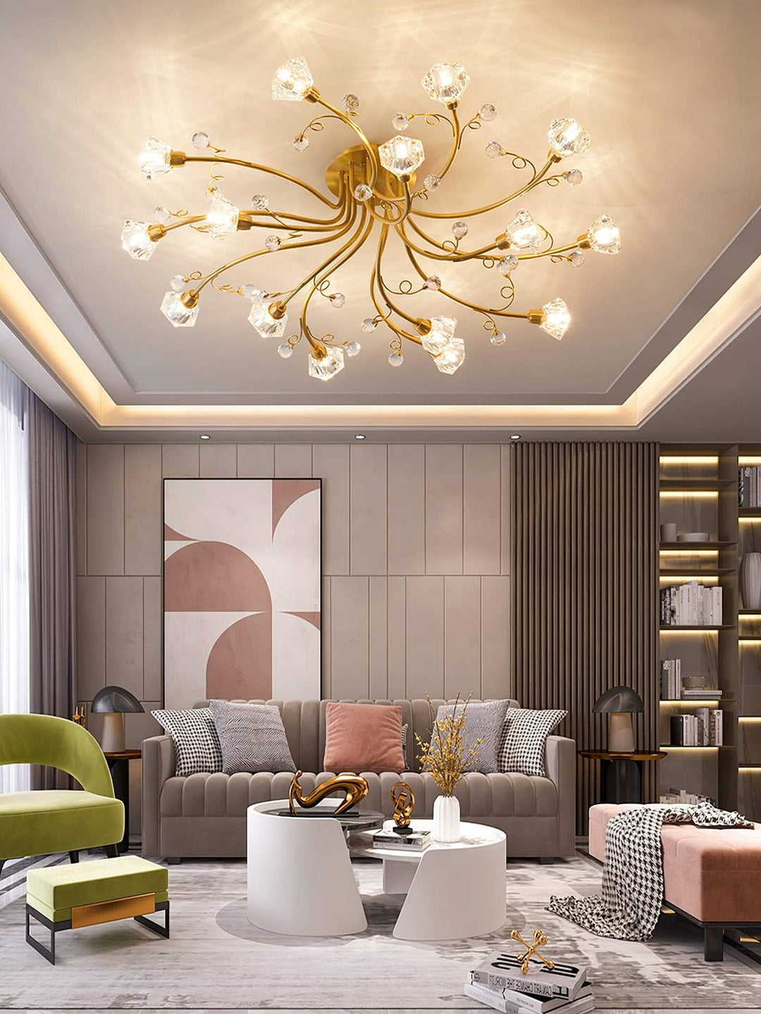 Kavroli Ceiling Light – Nordic Luxury Crystal Ceiling Light