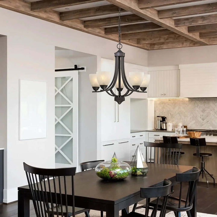 Kavroli Chandelier โ French Minimalist Glass Chandelier