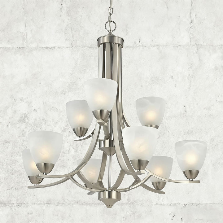 Kavroli Chandelier โ French Minimalist Glass Chandelier