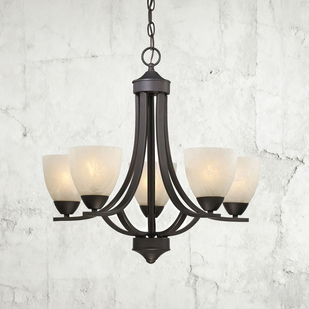 Kavroli Chandelier โ French Minimalist Glass Chandelier