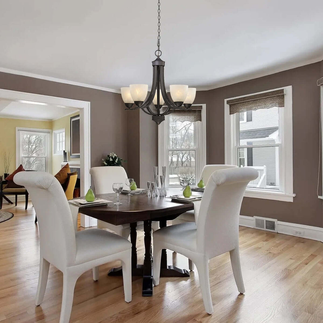 Kavroli Chandelier โ French Minimalist Glass Chandelier