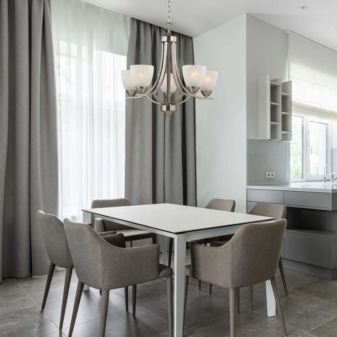 Kavroli Chandelier โ French Minimalist Glass Chandelier