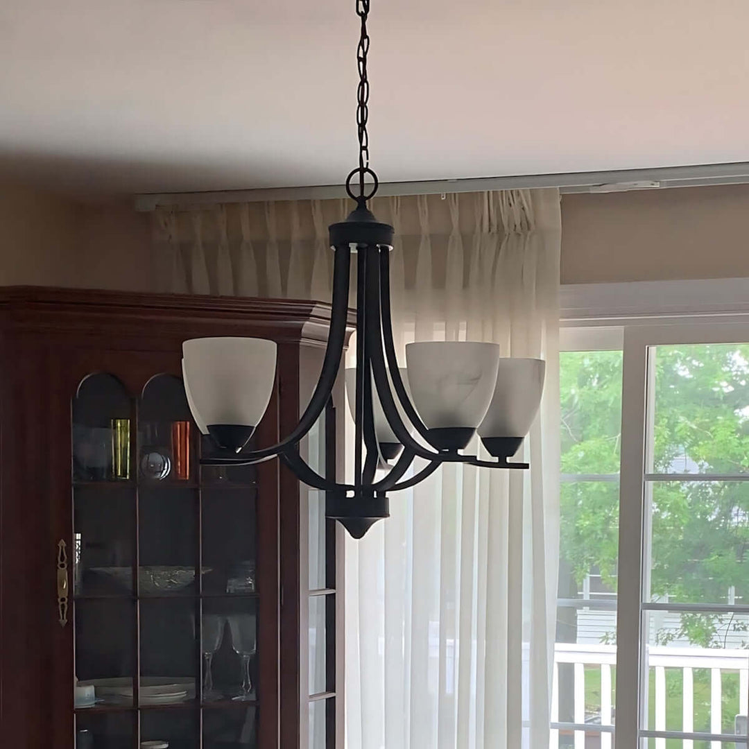 Kavroli Chandelier โ French Minimalist Glass Chandelier