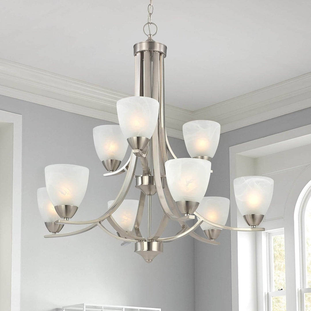 Kavroli Chandelier โ French Minimalist Glass Chandelier