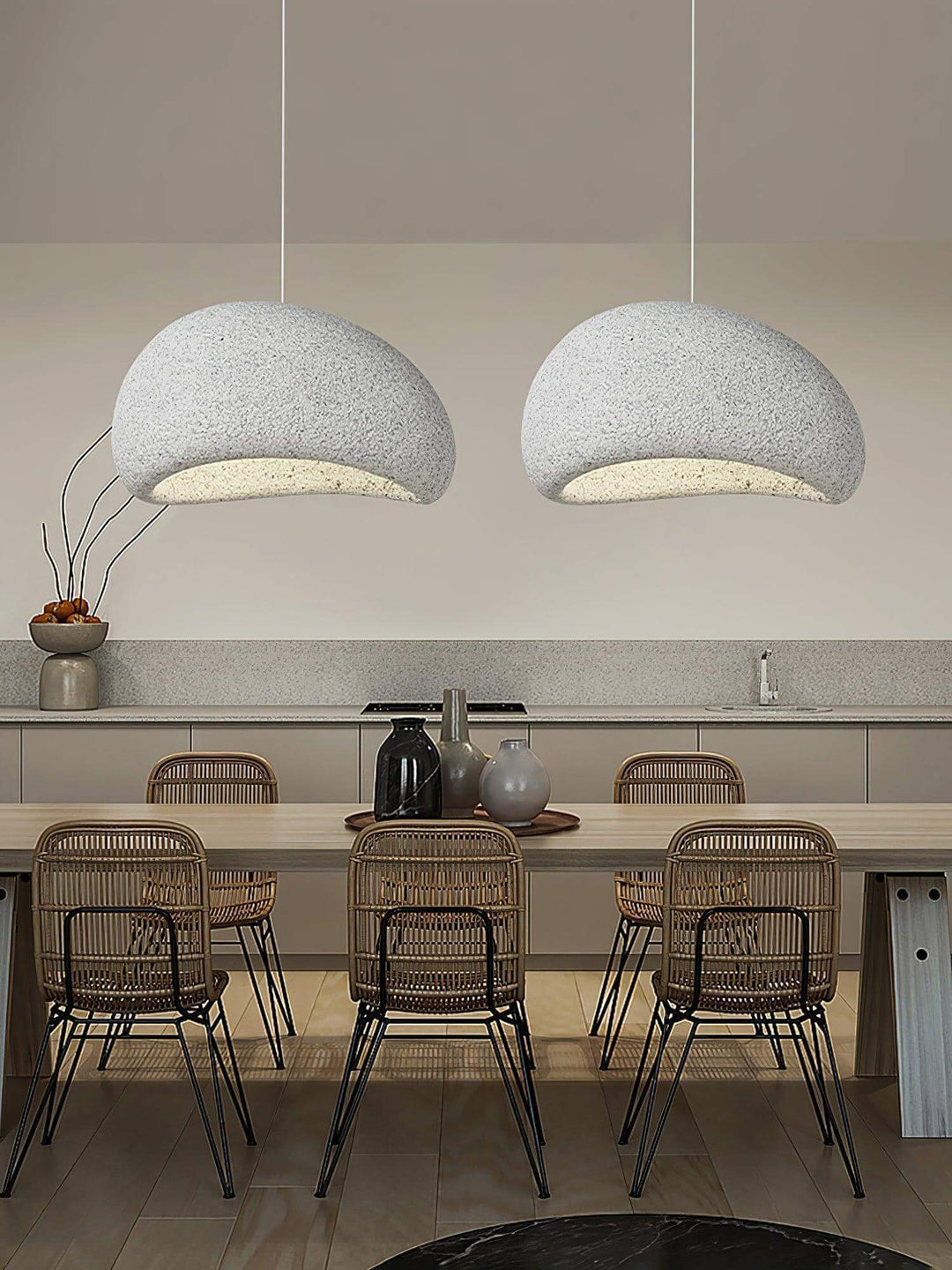 Khmara Halia Pendant | Modern Resin Hanging Light for Kitchen Island | Vinlighting | Vinlighting