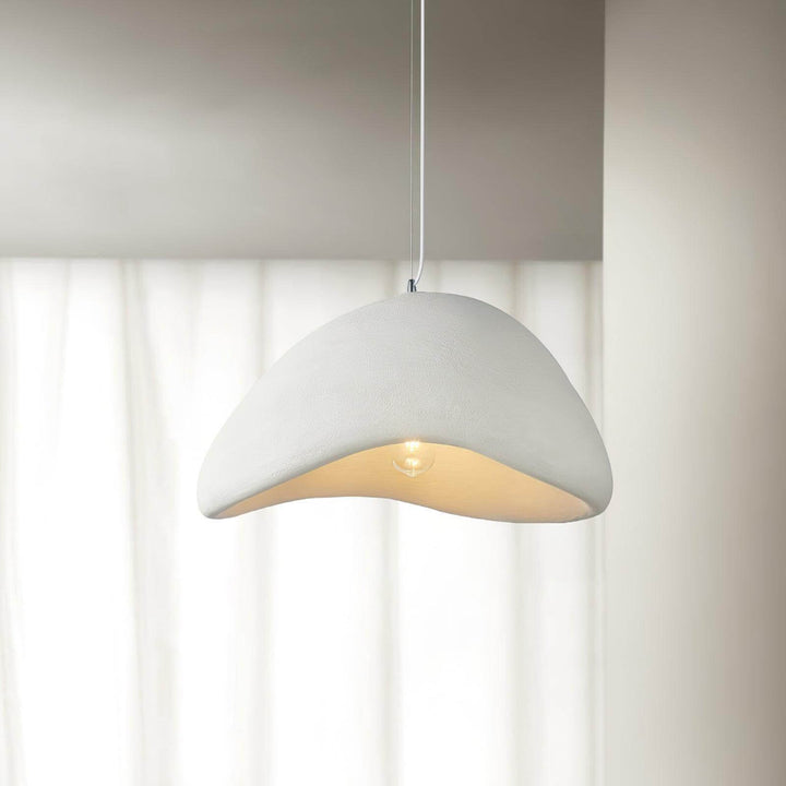 Khmara Halia | Resin Pendant Light for Bedroom in Art Deco White | Vinlighting | Vinlighting